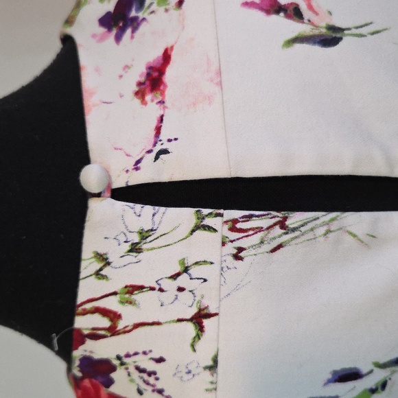 Maggy London floral fit&flare cotton dress Sz 8 - Picture 8 of 12